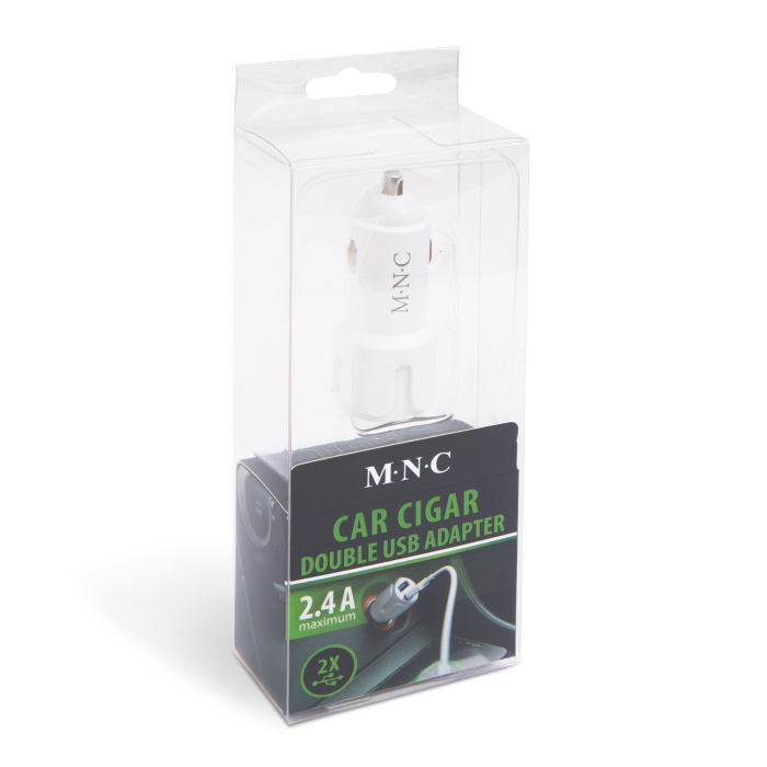 Adaptor bricheta 2 x USB – Alb [3]