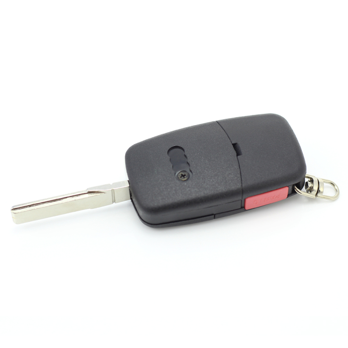 Audi - carcasă cheie tip briceag cu 3+1 butoane, buton de panică și baterie 2032 - CARGUARD [7]