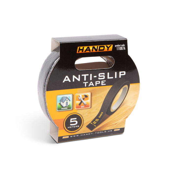 Banda adeziva, antiglisanta - 5m x 25 mm - negru [4]