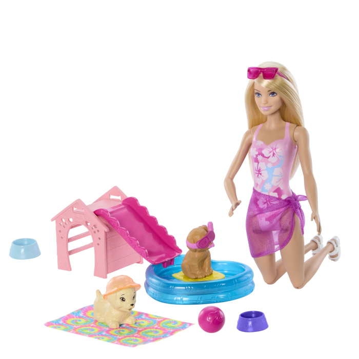 BARBIE COLOR CHANGE PETRECEREA CATELUSULUI LA PISCINA [6]