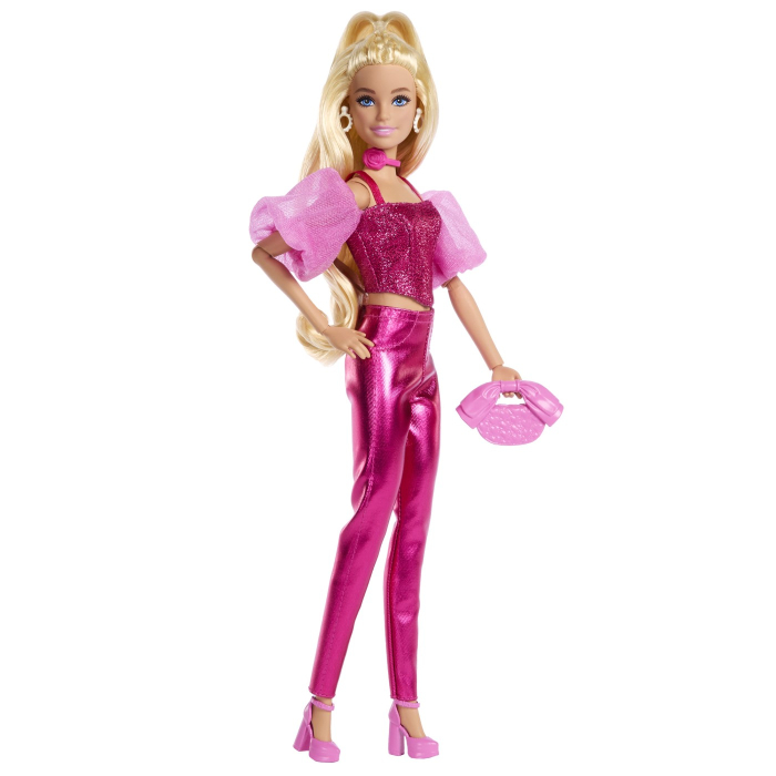 BARBIE DELUXE STYLE PAPUSA BARBIE TINUTA ROZ METALIZAT [4]