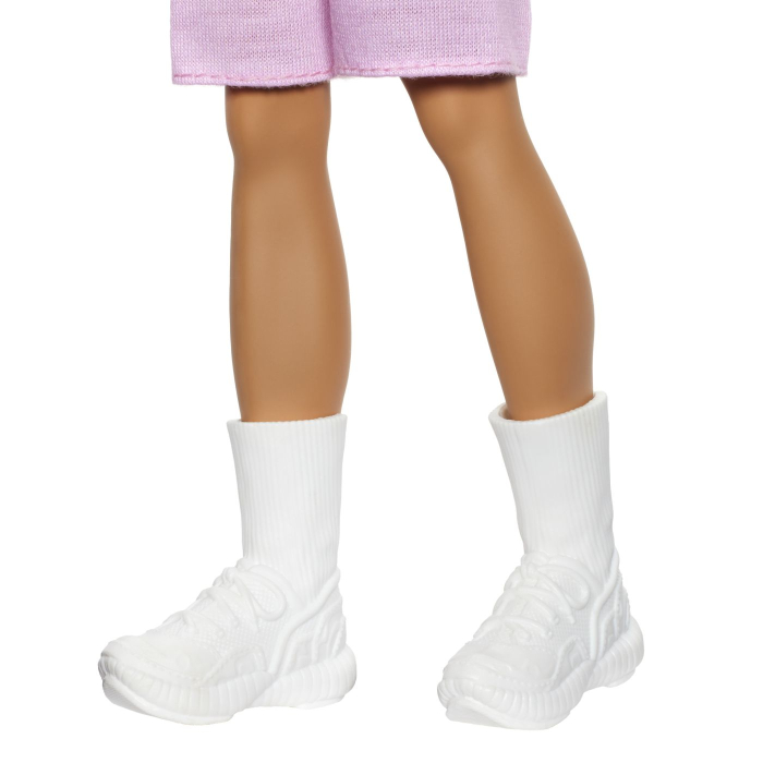 BARBIE FASHIONISTAS PAPUSA KEN BLOND CU BLUZA POLO DUNGI ROSII ALBE [3]