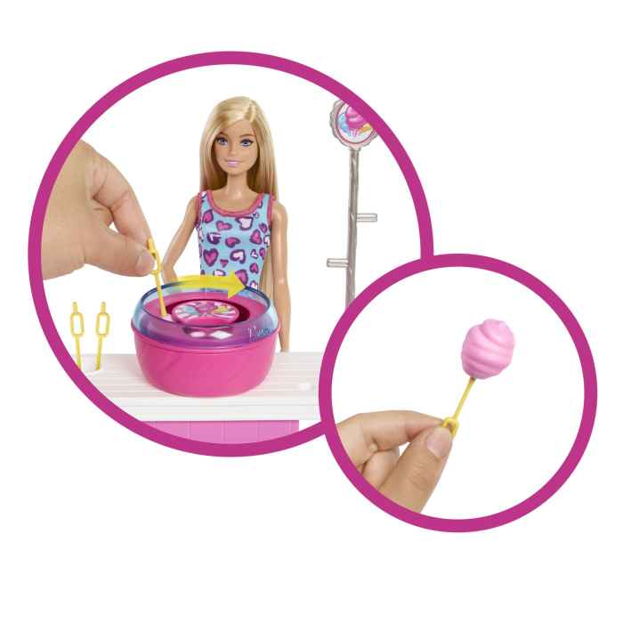 BARBIE MYSTERIES DETECTIVI PE PLAJA SET CABINA DE JOCURI SI PAPUSA BARBIE MALIBU CU ACCESORII [6]