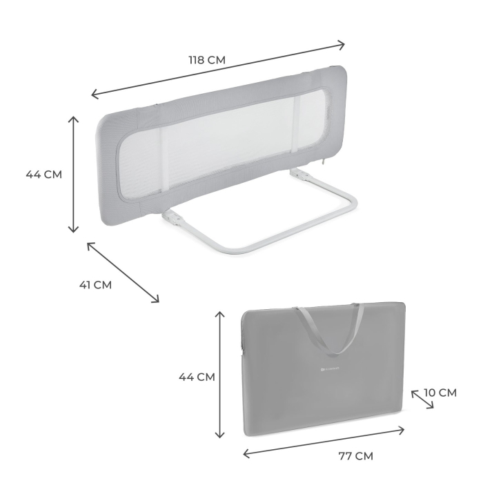 BARIERA DE PAT KINDERKRAFT GUARD AND DREAM LIGHT GREY [3]