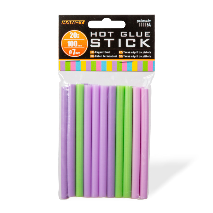 Baton termoadeziv -7 x 100 mm - colorat macaron - 10 buc/pachet [2]