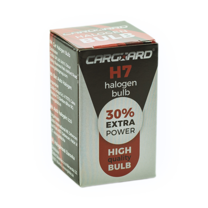 Bec halogen H7 55W, +30% intensitate - CARGUARD [1]
