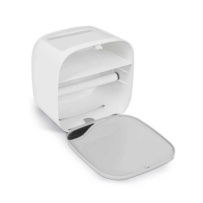Bewello - Suport pentru hârtie igienică - alb - 200 x 130 x 205 mm [4]