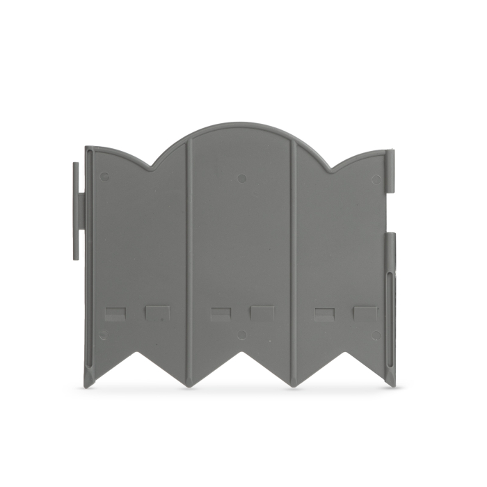 Bordură de grădină / gard - 20 x 17,5 cm - gri - 12 buc / pachet [1]