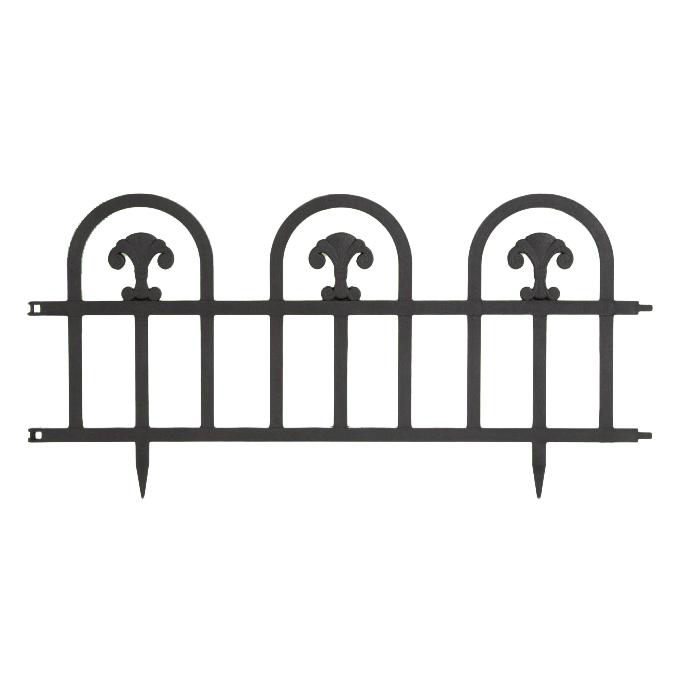 Bordura pt. pat de flori / gard - 60 x 30 - Negru [2]