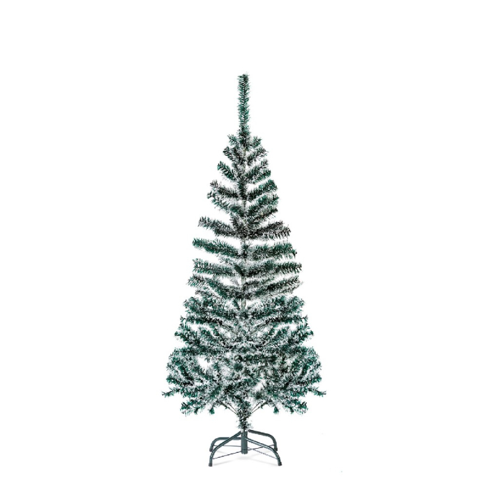 Brad artificial – 150 cm – cu aspect înzăpezit – PVC [1]