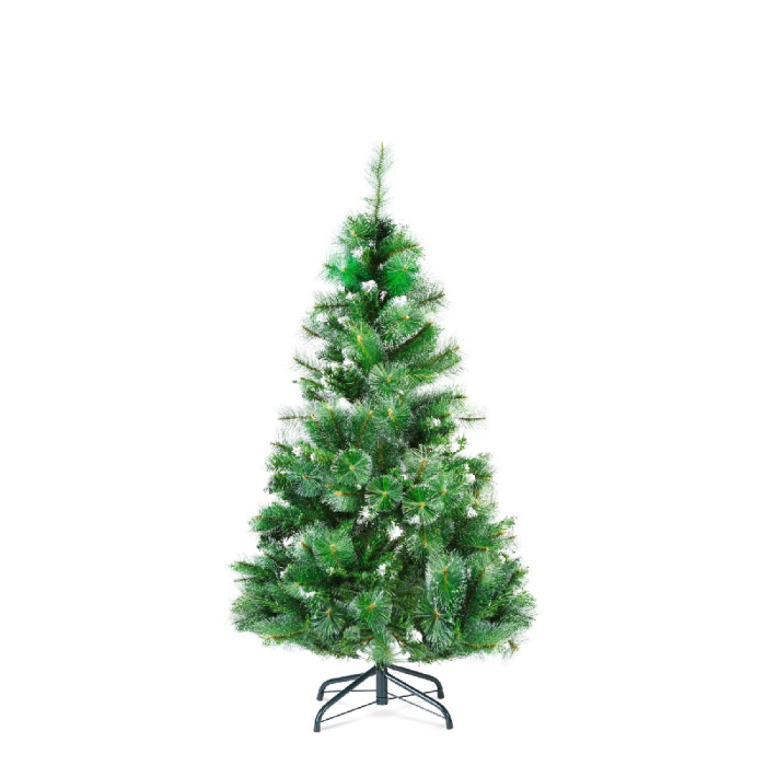 Brad artificial – 150 cm – cu ramuri dese – PVC – înzăpezit [1]