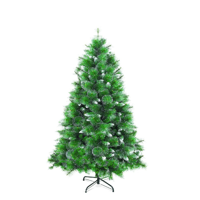 Brad artificial – 180 cm – cu ramuri dese – PVC – înzăpezit [1]