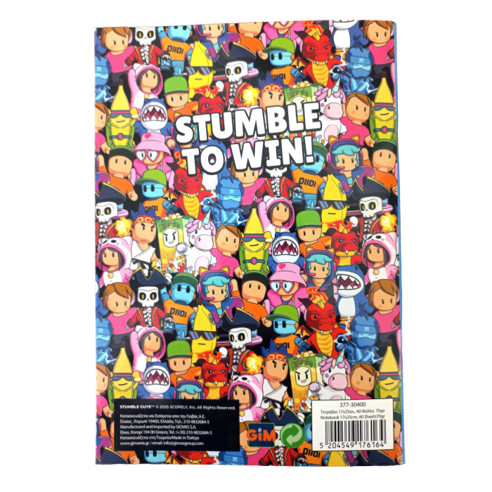 Caiet B/5 cu linii Stumble Guys, 40 de pagini [2]