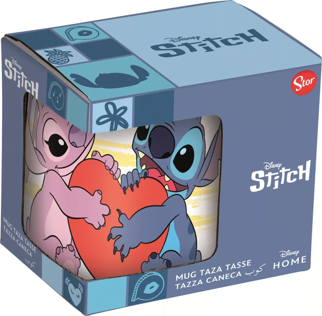 Cana din porțelan 235 ml, model Heart, Disney Lilo și Stitch [2]