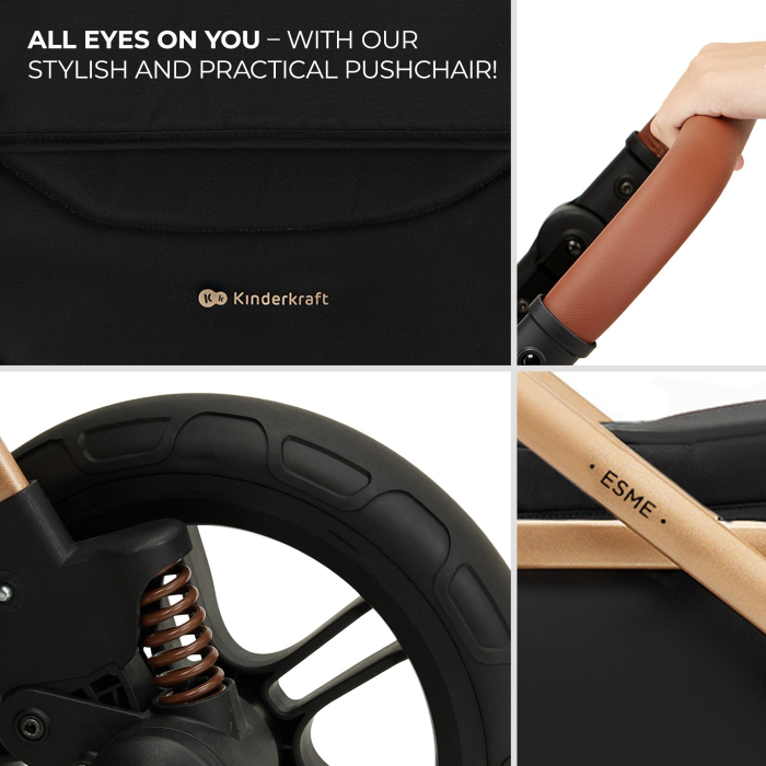 CARUCIOR KINDERKRAFT ESME, 3 IN 1, PURE BLACK [11]