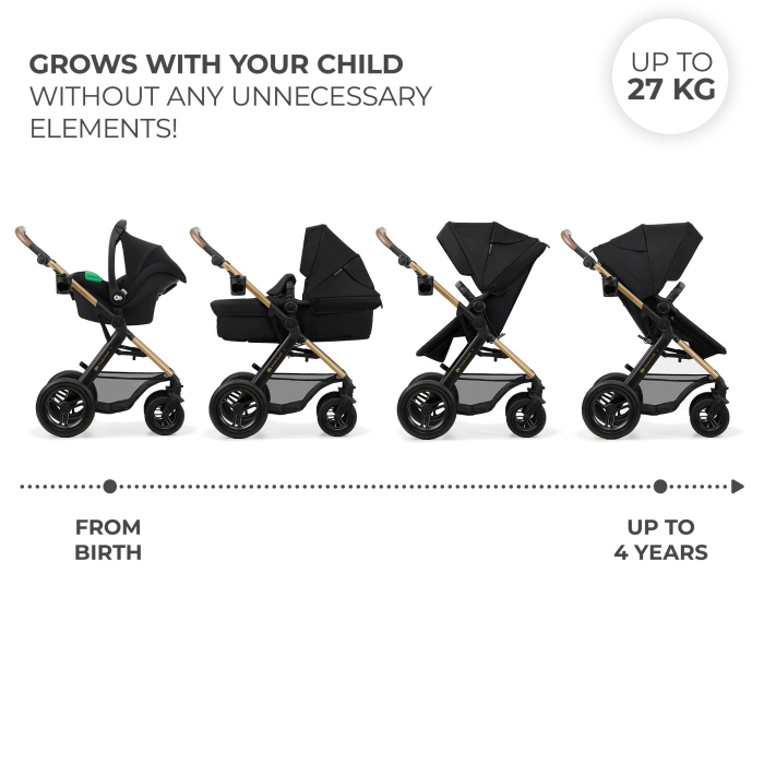 CARUCIOR MULTIFUNCTIONAL KINDERKRAFT MOOV 2 AIR 4IN1 PURE BLACK [3]