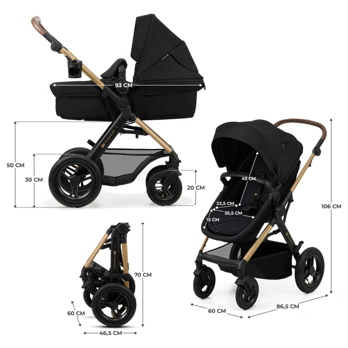 CARUCIOR MULTIFUNCTIONAL KINDERKRAFT MOOV 2 AIR 4IN1 PURE BLACK [11]