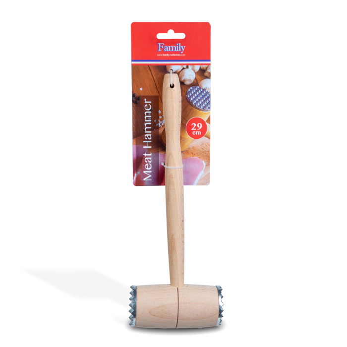 Ciocan de carne din lemn - cu inserție metalică - 29 cm [1]