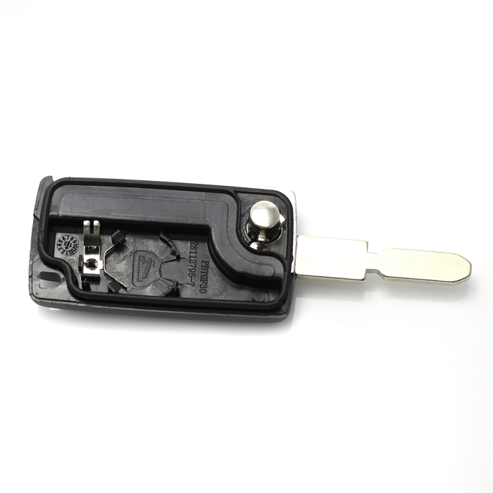 Citroen / Peugeot 406 - Carcasa tip cheie briceag cu 3 butoane, lama NE78-SH3 cu suport baterie si buton portbagaj [3]