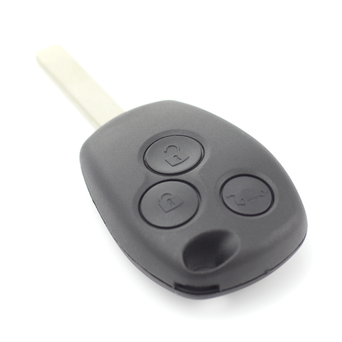 Dacia / Renault - Carcasa cheie cu 3 butoane si suport baterie din inox [6]