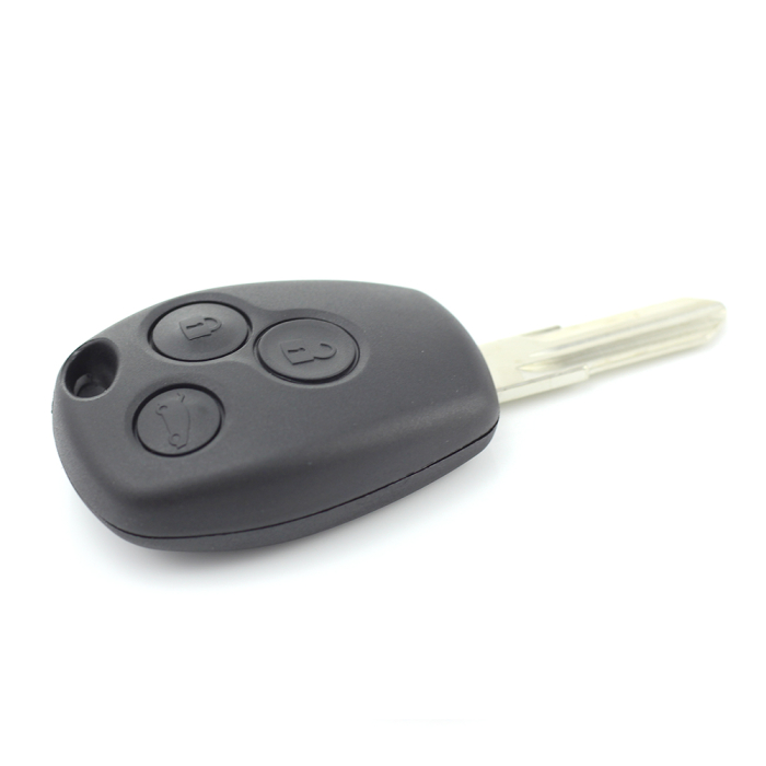 Dacia / Renault - Carcasa cheie cu 3 butoane si suport baterie din inox [8]