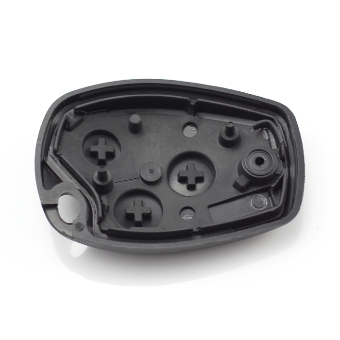 Dacia / Renault - Carcasa cheie cu 3 butoane si suport baterie din inox [3]