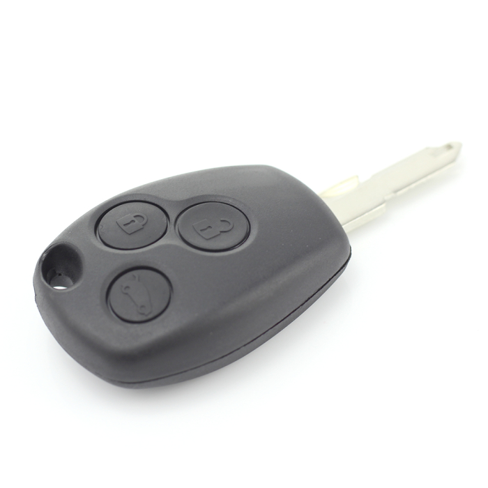 Dacia / Renault - Carcasa cheie cu 3 butoane si suport baterie din inox [6]