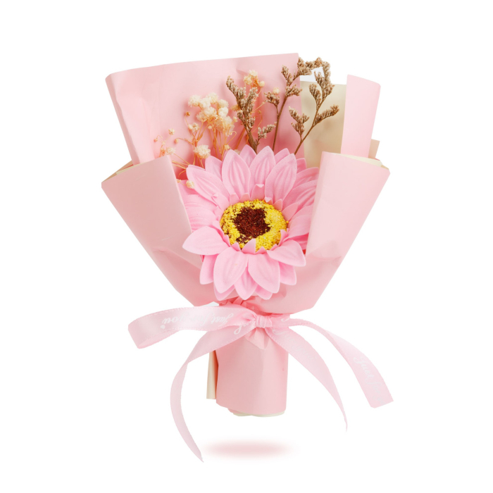 Decor cu floare artificială - floarea-soarelui - 17 x 11 x 3 cm [2]