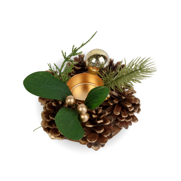 Decor de Advent - cu suport pentru lumănări - 6 tipuri - 13 cm [3]