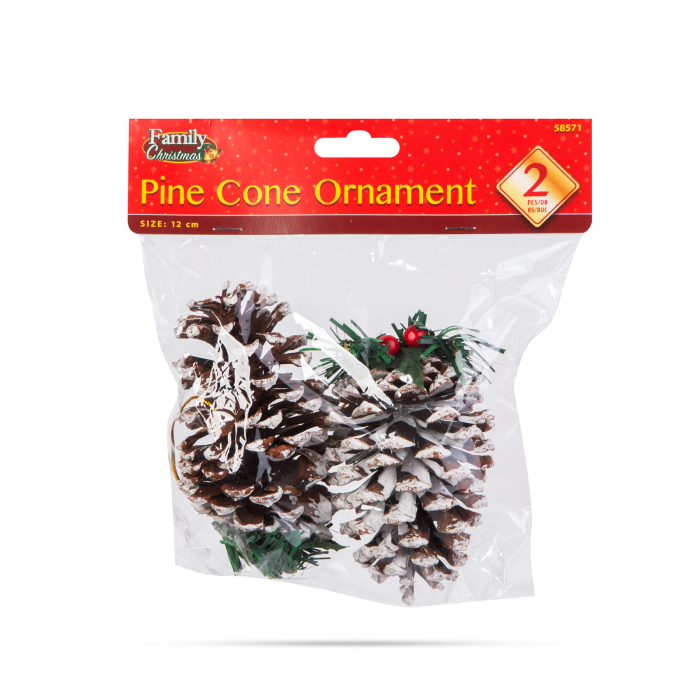 Decor de Crăciun - con - 12 cm - 2 buc/pachet [3]