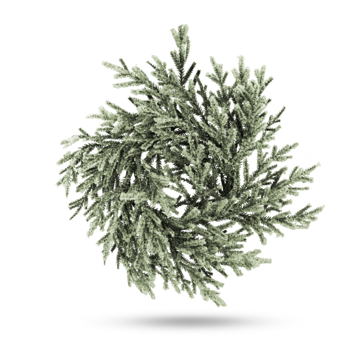Decor de Crăciun - coroana - verde, înzăpezită - 27 cm [1]