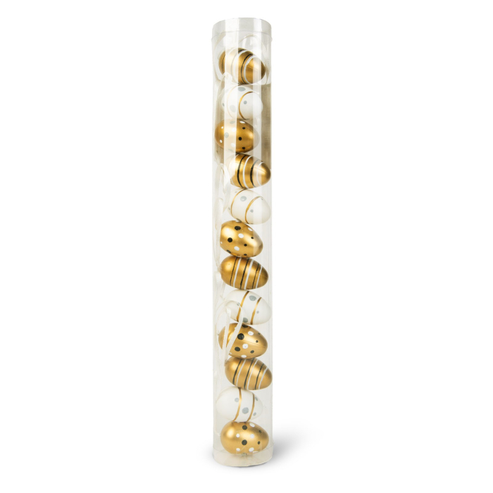 Decor de Paște - set ouă - 3 tipuri - 3 cm - 12 buc/pachet [1]