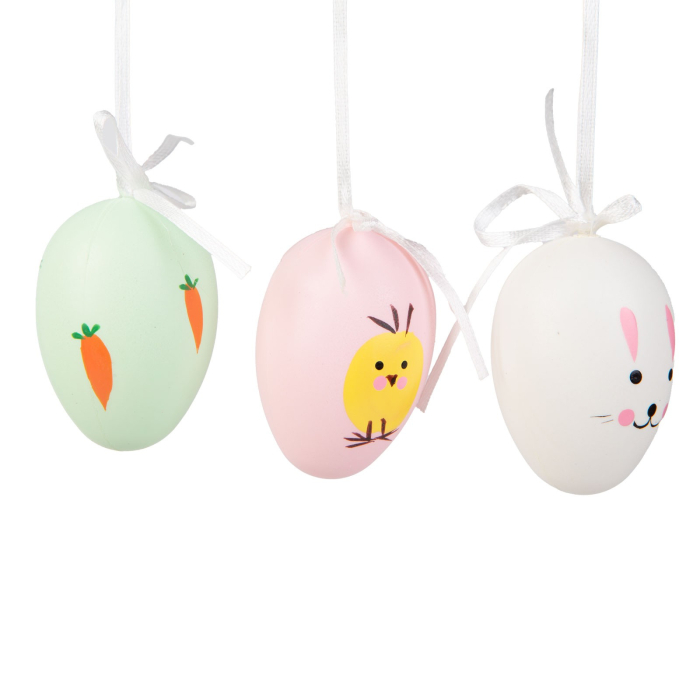 Decor de Paște - set ouă - 3 tipuri - 6 cm - 6 buc/pachet [2]