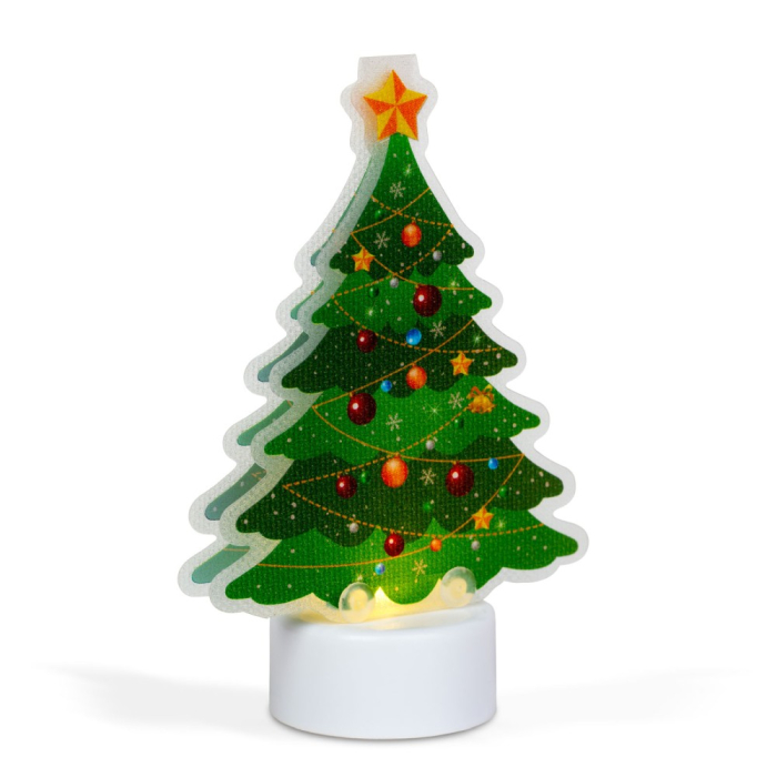 Decor LED - Alb cald - Brad de Crăciun - cu baterii [2]