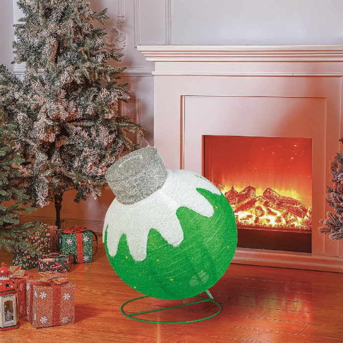 Decor Luminos Crăciun - Ornament Sferic - 60 LED - 60 x 83 cm - Verde - 100-240 V AC [3]