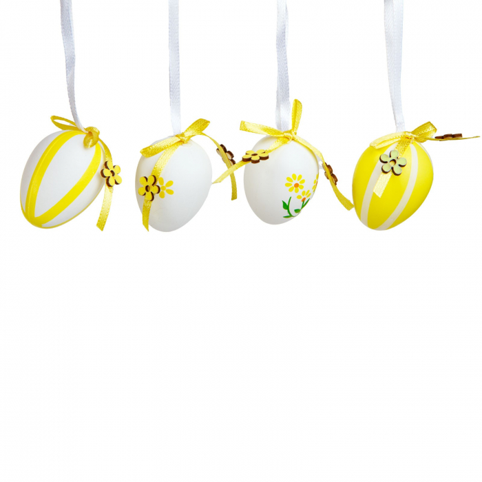Decor Paște - set ouă - 2 tipuri - 4 cm - 12 buc/pachet [1]