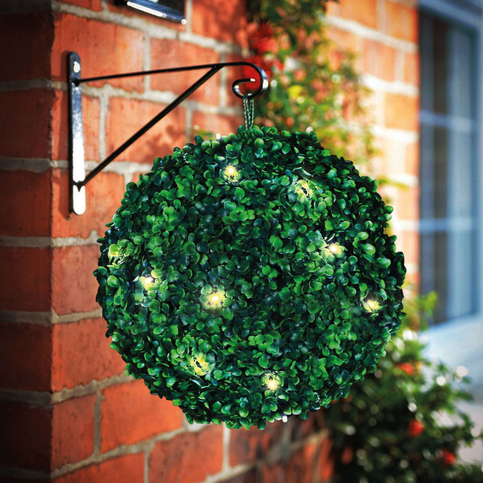 Decor solar - plantă suspendabilă - 25 cm - 20 LED alb cald [1]