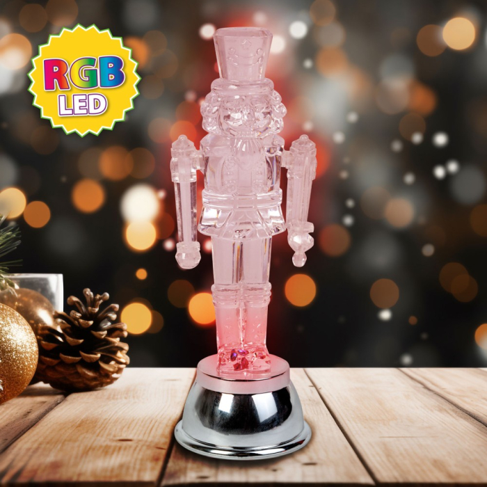 Decor soldat cu plumb LED RGB - 15 x 5 x 5 cm - cu baterie [3]