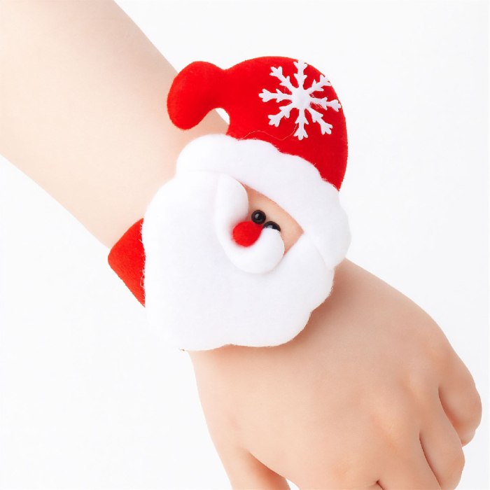 Decorațiune de Crăciun – brățară / accesoriu pentru coc – Moș Crăciun – 21 x 8 cm [1]