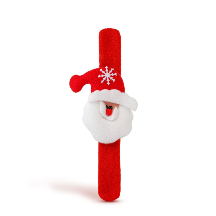 Decorațiune de Crăciun – brățară / accesoriu pentru coc – Moș Crăciun – 21 x 8 cm [4]