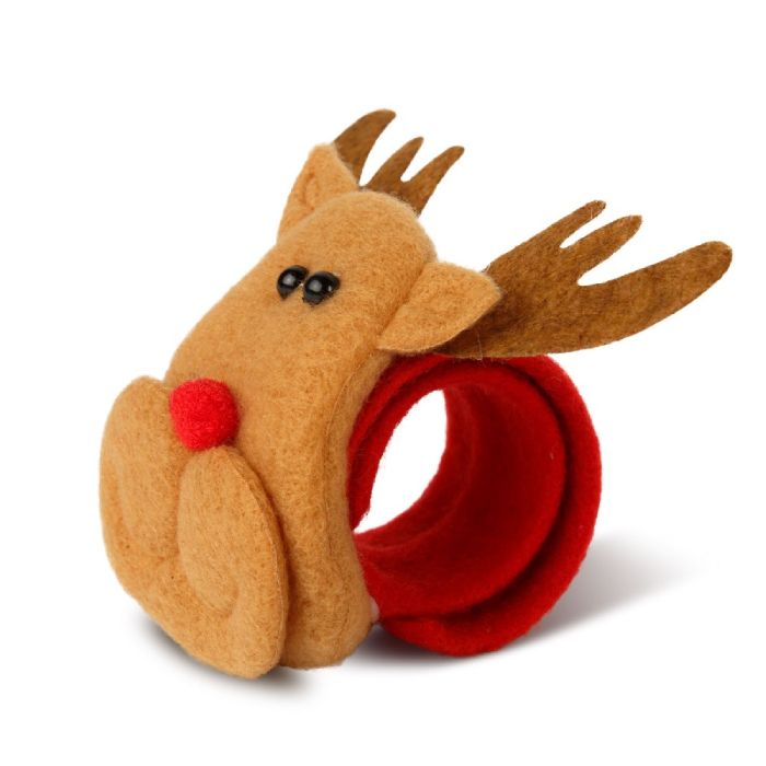 Decorațiune de Crăciun – brățară / accesoriu pentru coc – ren – 21 x 8 cm [3]