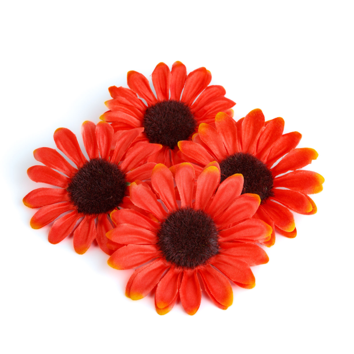 Decorațiune de toamnă – floarea-soarelui – 3 culori – set 4 bucăți [3]