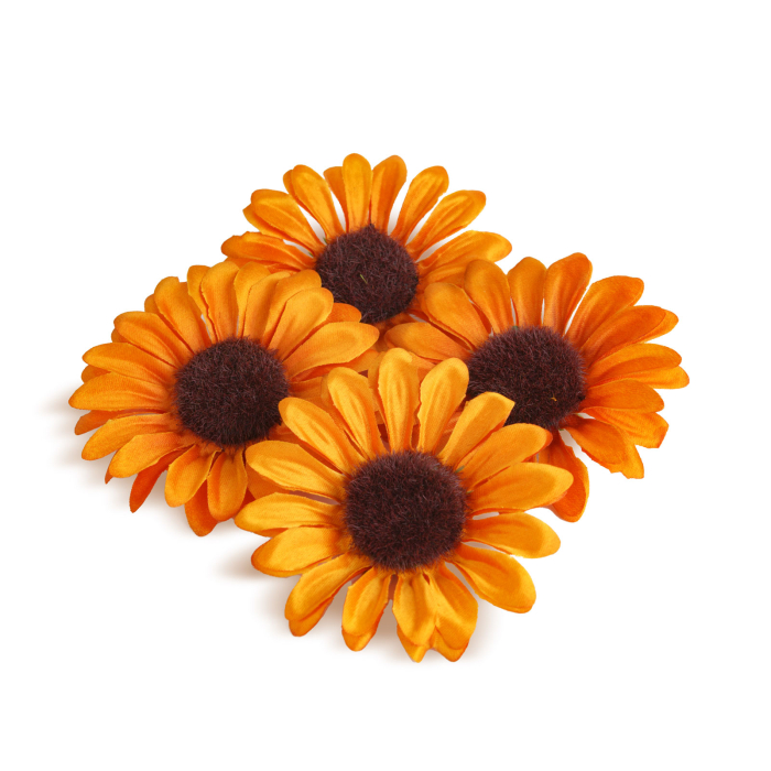 Decorațiune de toamnă – floarea-soarelui – 3 culori – set 4 bucăți [2]