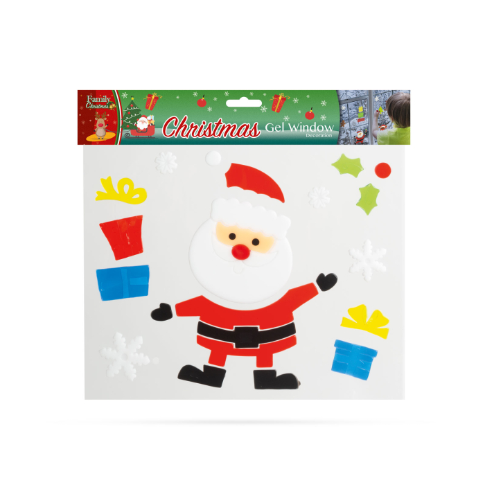 Decoraţiune gel pt. geam - Crăciun - XXL, 5 buc. / pachet [1]