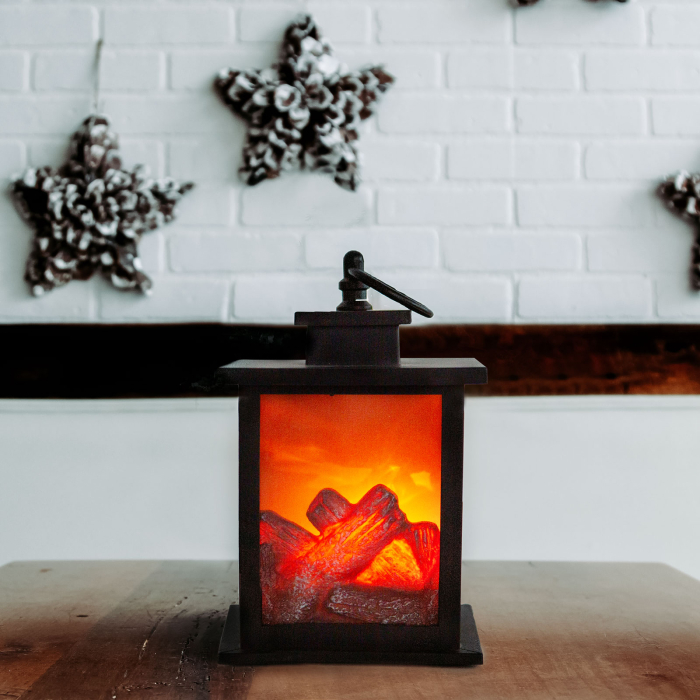 Decorațiune model șemineu cu LED [2]
