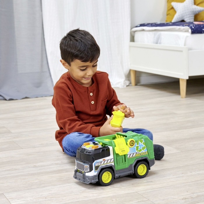 DICKIE CAMION DE RECICLARE CU LUMINI SI SUNETE 30CM [4]