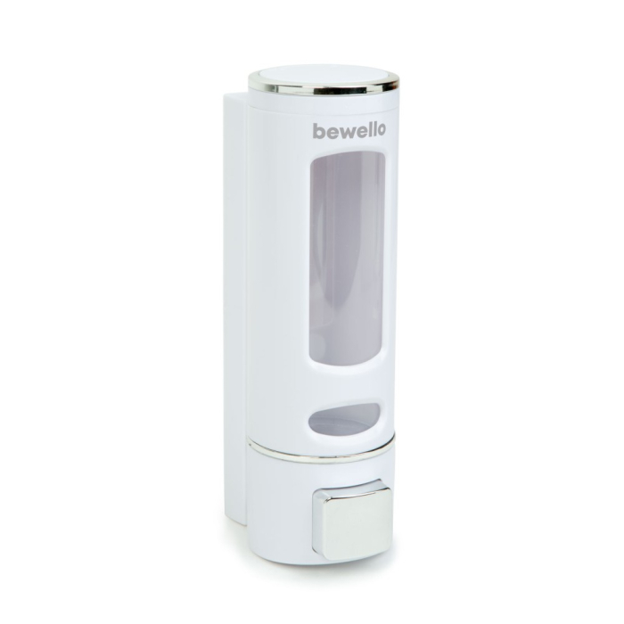 Dozator de săpun - actionat manual - 400 ml - montat pe perete - alb [3]