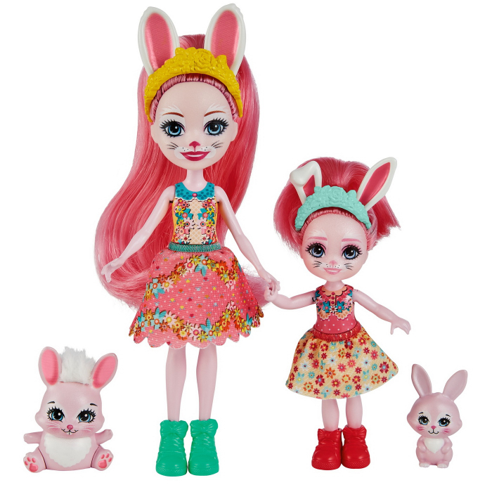 ENCHANTIMALS SET PAPUSI SURORI SI ANIMALUTELE LOR  BREE BUNNY SI TWIST SI BEDELIA BUNNY SI TAPPY [4]