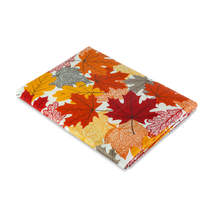 Față de masă decorativă de toamnă – flanel, model frunze, 132 x 178 cm [2]