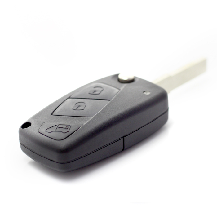 Fiat - Carcasa cheie tip briceag, 3 butoane, negru [7]